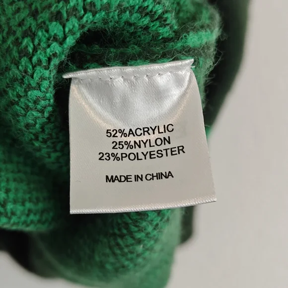 Panache Apparel Girl Crush Oversized Cardigan In Green Checkered Size LG - Picture 16 of 16